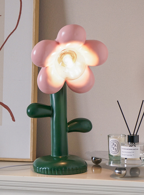 工厂miz米子家居花朵台灯摆件客厅装饰品生日结婚七夕礼物女生闺