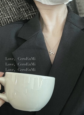 CeroEnMi s925纯银气球狗立体吊坠圆珠链软链韩系轻奢小众项链女