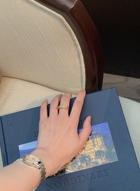 立体镀金银简约风戒指CeroEnMi