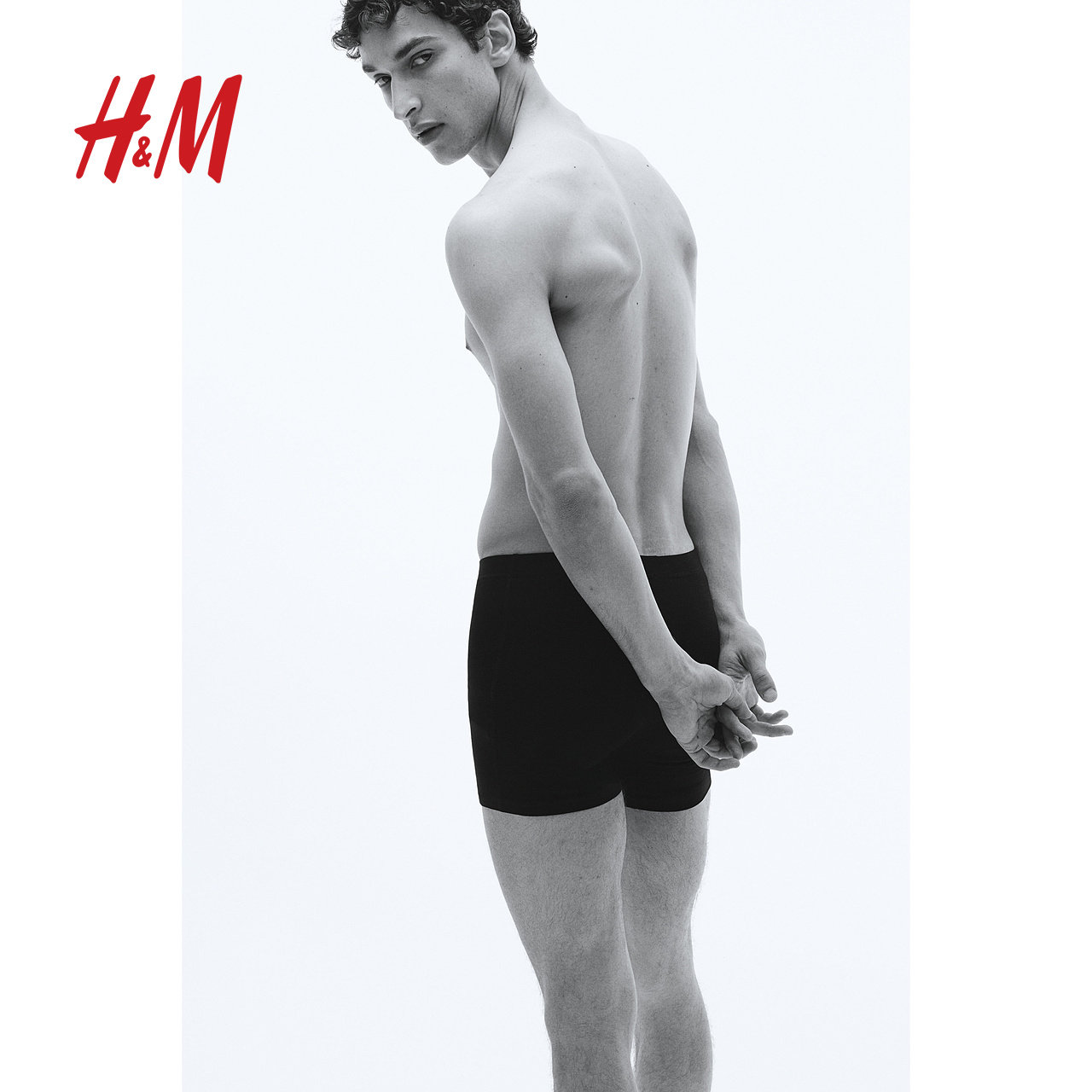 HM男士内衣秋季5件装平角内裤1206560