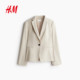 ຊຸດແຟຊັ່ນ HM ຂອງແມ່ຍິງ summer commuting French slim business formal wear capable suit jacket 0988242