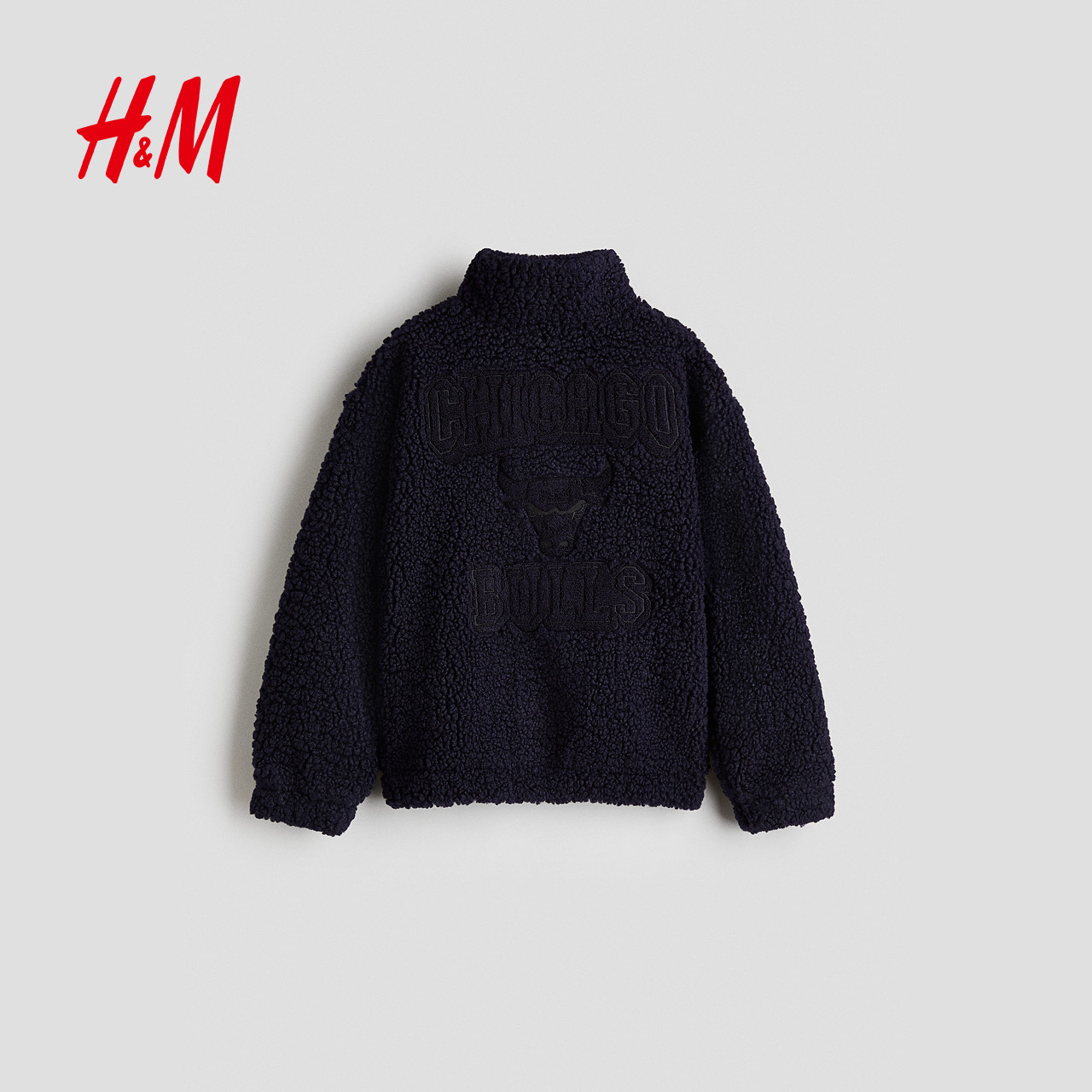 【NBA】HM童装儿童男童外套冬季贴花泰迪绒外出夹克1306806,淘宝优惠券,粉丝福利购,淘宝优惠卷