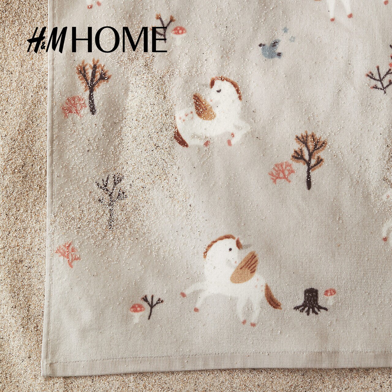 HM HOME home fabric bath towel summer home printed terry cloth cute towel 0945713