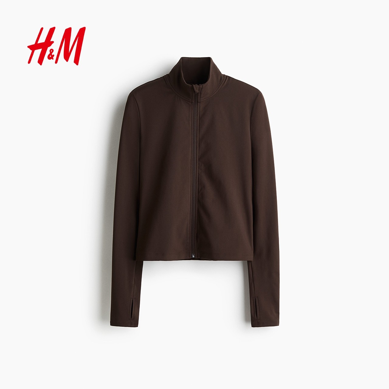 【H&M MOVE SoftMove™】女士外套冬季新款拉链网球健身服1243210,淘宝优惠券,粉丝福利购,淘宝优惠卷