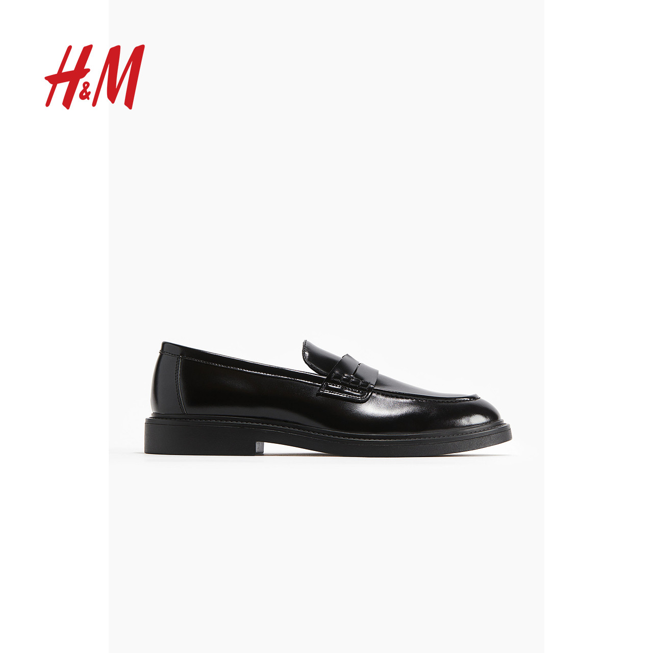 HM男士鞋子冬季时尚休闲潮流一脚蹬圆头乐福鞋1261259,淘宝优惠券,粉丝福利购,淘宝优惠卷