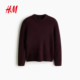 HM men's sweaters 25 new autumn style wool standard fit sweater base brushed pullover 1296588