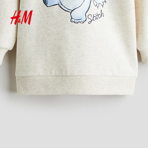 【迪士尼系列】HM童装儿童女童裙子冬季新款宽松卫衣裙1315518 - 图2