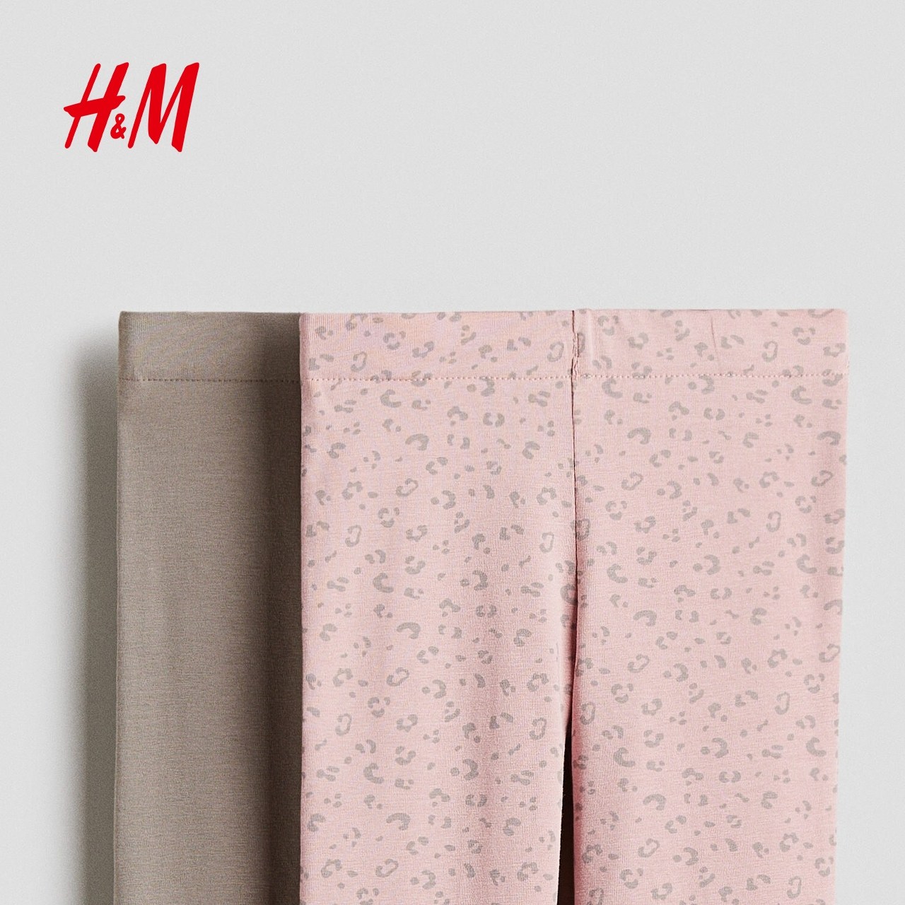 HM冬季童装儿童女童2件装汗布喇叭打底裤1291272,淘宝优惠券,粉丝福利购,淘宝优惠卷