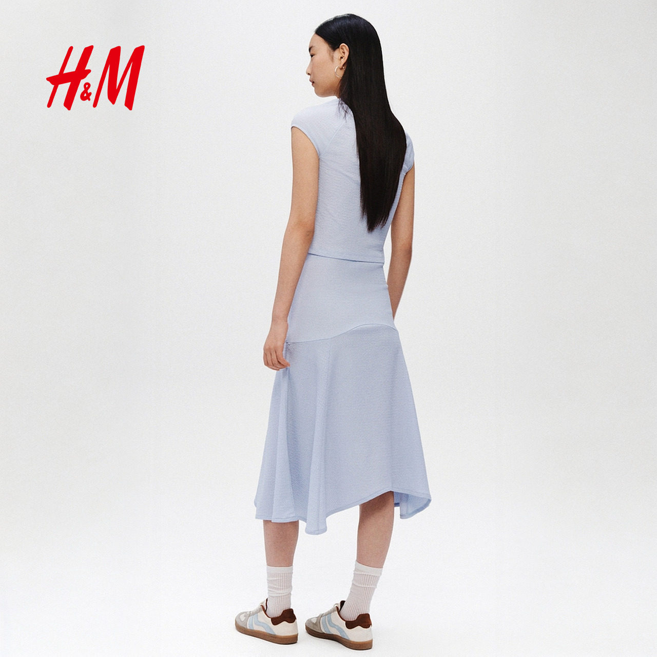 【新年系列】HM2026春季新款女装纹理汗布半身裙1324115,淘宝优惠券,粉丝福利购,淘宝优惠卷