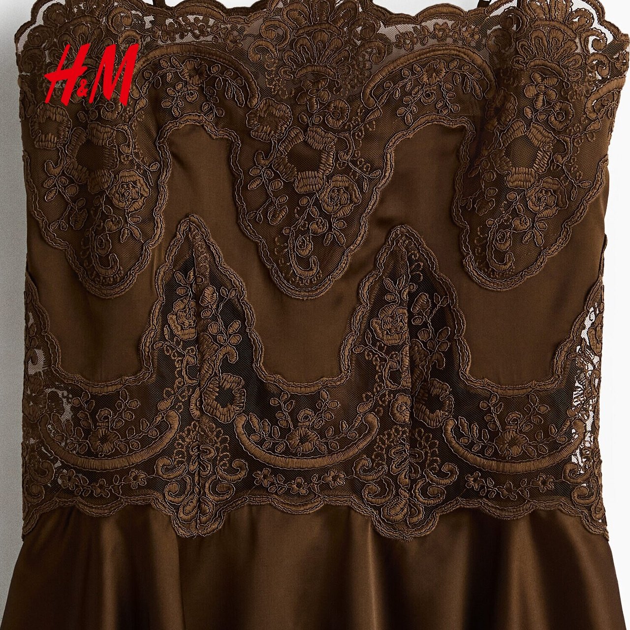 HM2026春季新款女装蕾丝装饰缎质上衣1333829,淘宝优惠券,粉丝福利购,淘宝优惠卷