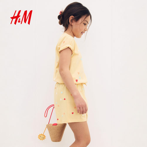 HM裤子2025年冬季新款童装儿童女童3条装棉质短裤1282748 - 图0