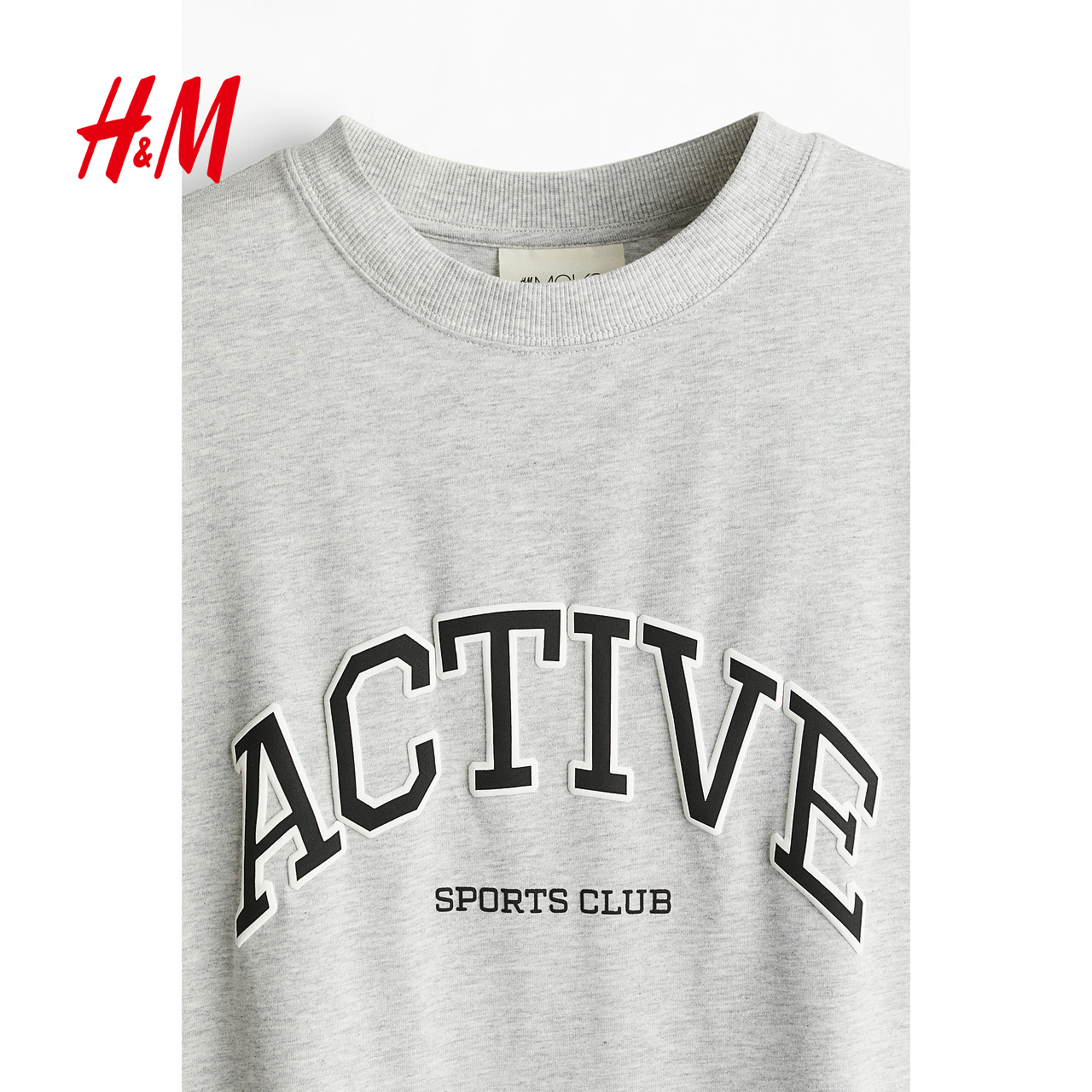 HM女士运动衣2024秋季新款DryMove™面料运动上衣1217073 - 图1