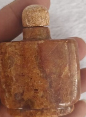 古玩老气粗瓷鼻烟壶雕摆件简约精美礼物