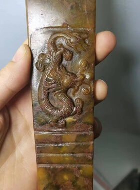 供应古玩杂项仿古做旧工艺品岫玉摆件玉牌批发
