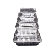 锡纸盒烧烤长方形锡纸碗盘圆形打包