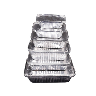 锡纸盒烧烤长方形锡纸碗盘圆形打包