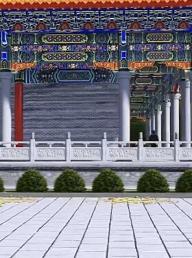 古建筑寺庙石雕效果图设计石材栏杆设计石材浮雕方案寺院图案设计