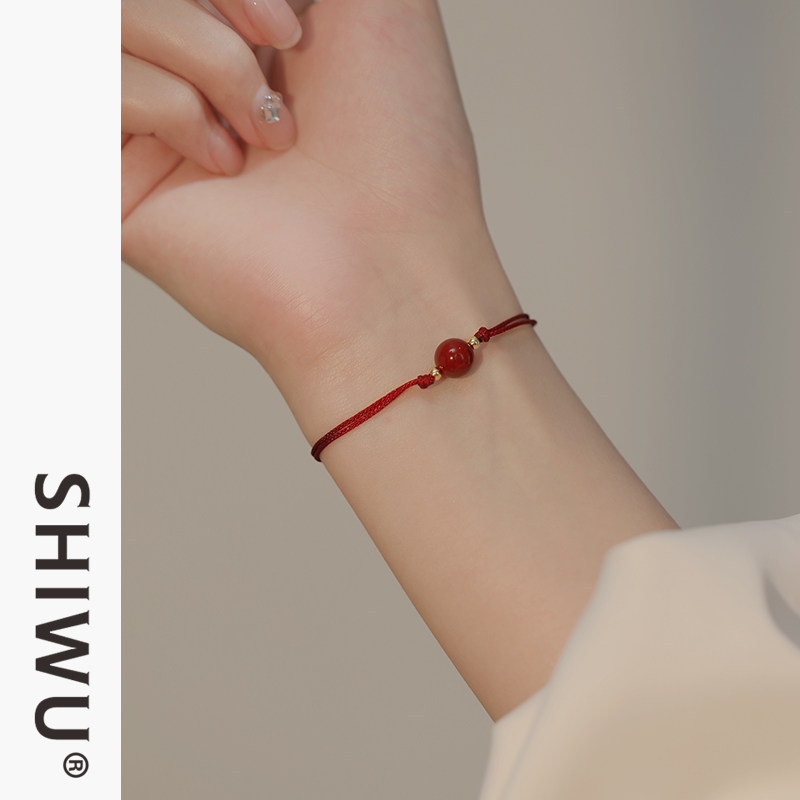 饰悟银饰朱砂手链编织饰品兔年本命年红绳手链女新年本命年红手绳,淘宝优惠券,粉丝福利购,淘宝优惠卷