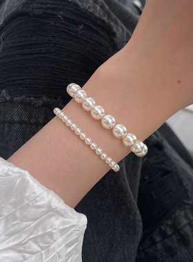 饰悟银饰女珍珠手链精致手链