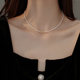Decorative silver jewelry broken silver pearl necklace light luxury niche