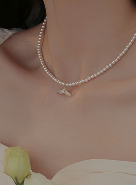 饰悟施家珍珠项链轻奢小众女