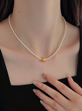 饰悟银饰新中式路路通珍珠项链女