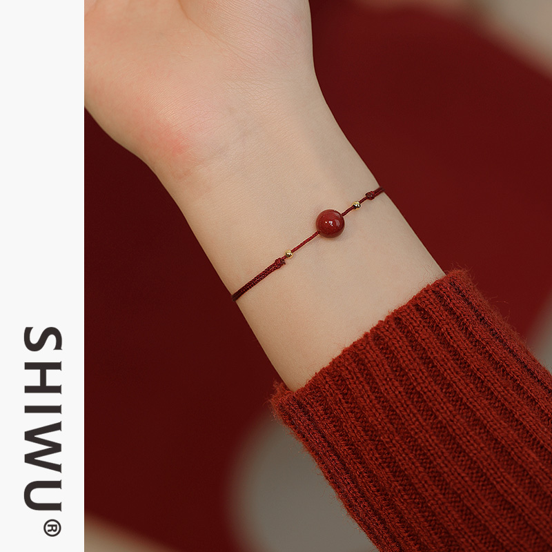 饰悟银饰朱砂手链编织饰品兔年本命年红绳手链女新年本命年红手绳,淘宝优惠券,粉丝福利购,淘宝优惠卷