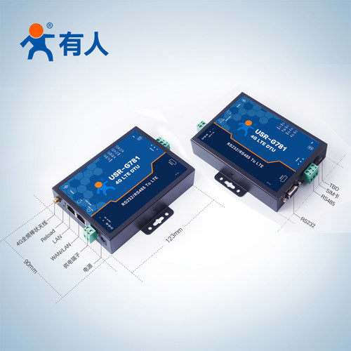 4G工业级无线路由器232/485串口有人物联网G781全网通插卡DTU模块 - 图1