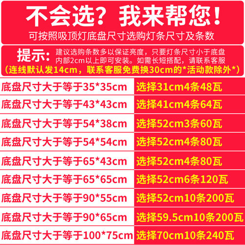 led灯板吸顶灯改造长条方形光源三色变光灯管遥控无极调光led灯条 - 图2