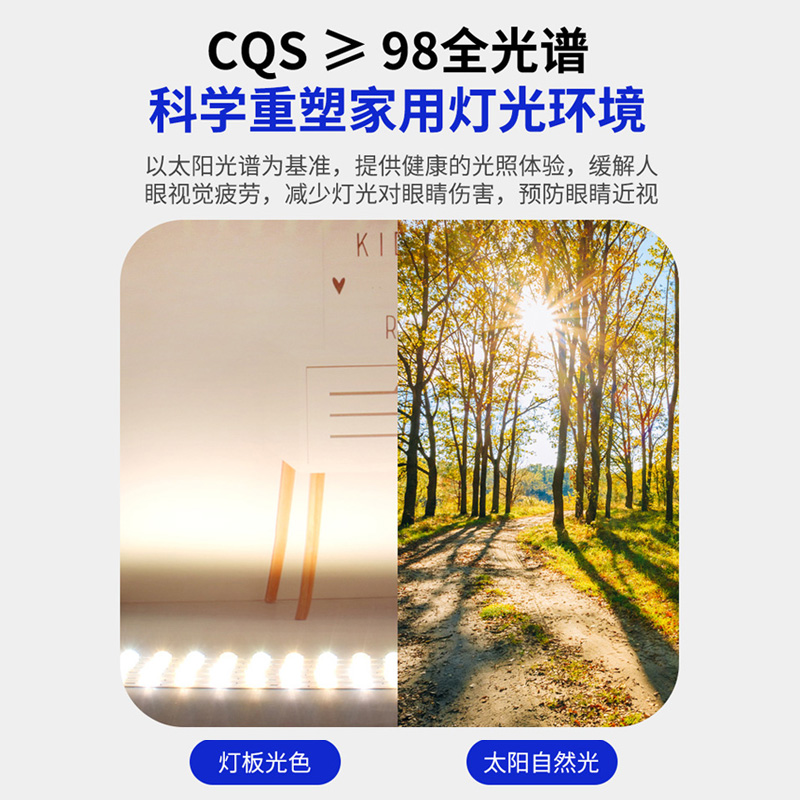 全光谱led灯芯吸顶灯替换灯盘米家天猫精灵小米客厅卧室护眼灯条-图1