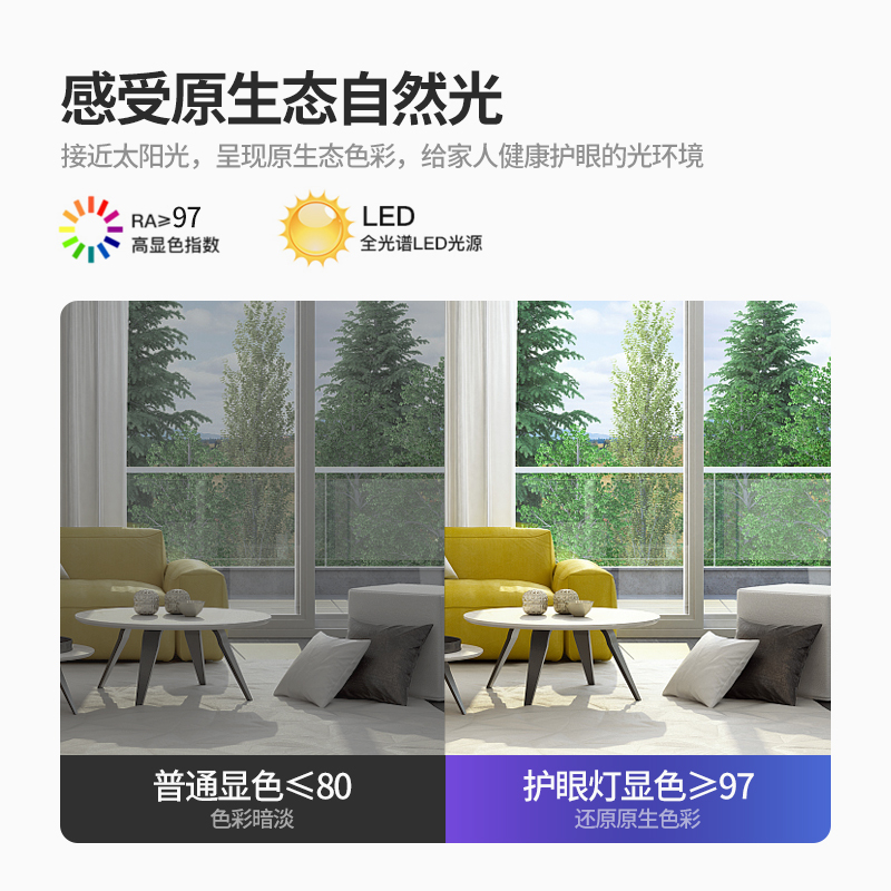 全光谱护眼led吸顶灯客厅灯智能天猫精灵简约大气书房主卧室灯具,淘宝优惠券,粉丝福利购,淘宝优惠卷