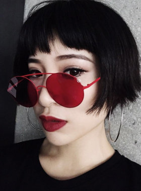 ND韩国明星同款大框女原宿风墨镜