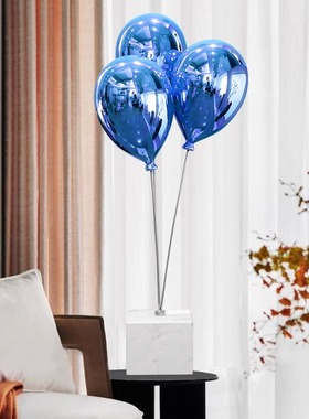 现代电镀气球摆件树脂工艺品