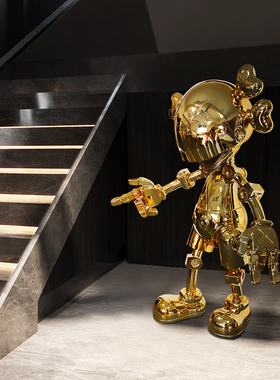 玻璃钢机械宇航员潮玩落地摆件
