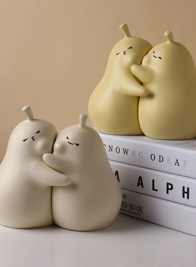 结婚生日礼物客厅陶瓷摆件可爱