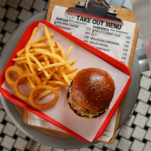 日本HIGHTIDE penco DESKWARE美耐皿托盘家用餐厅托盘 办公收纳 餐具底座 食堂西餐店耐用托盘 厨房用品 - 图1