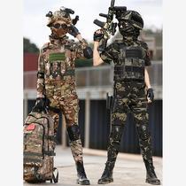 Childrens camouflage uniform suit for boys and girls Scout training uniform for primary and secondary school students summer camp special forces equipment outdoor performance clothing