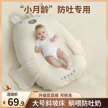 HYD Baby Anti-Spitting Milk Slope Pad Anti-Spill Milk Choked Milk Slope Pillow Newborn Lying Back Cushion Feeding Miller 1 Pillow