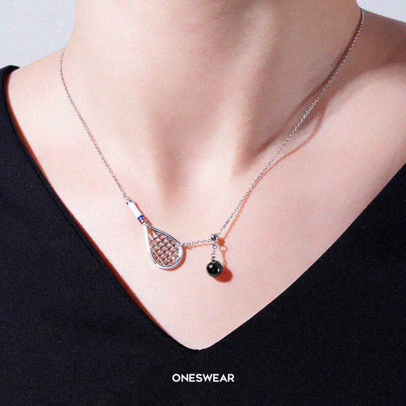 梵誓壁球项链女小众设计吊坠锁骨链原创创意情侣礼物运动风配饰品,淘宝优惠券,粉丝福利购,淘宝优惠卷