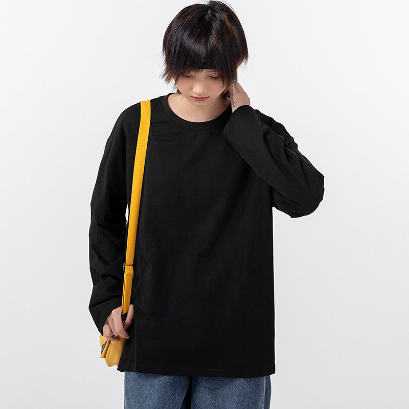 敦域春秋长袖男女百搭纯棉体恤t恤 敦域T恤