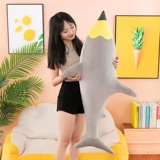 Карандаш, плюшевая акула, забавная игрушка, мягкая кукла, подушка, подарок на день рождения