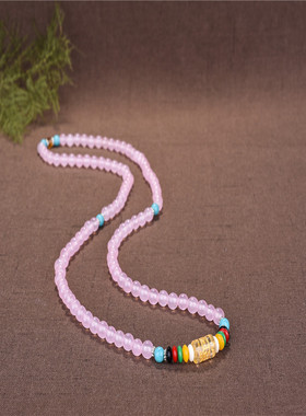 玉髓佛珠手串六字真言男女款项链