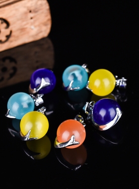 猫眼石多色女士款镶嵌饰品吊坠