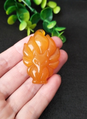 玛瑙玉髓绿色冰种挂件旺桃花吊坠