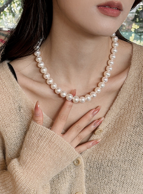 jomee11-12mm天然淡水珍珠项链
