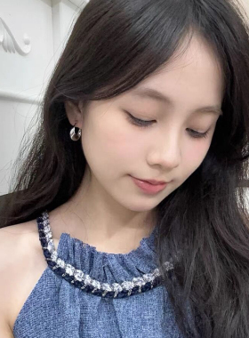 S925纯银复古耳环女金银耳扣耳圈