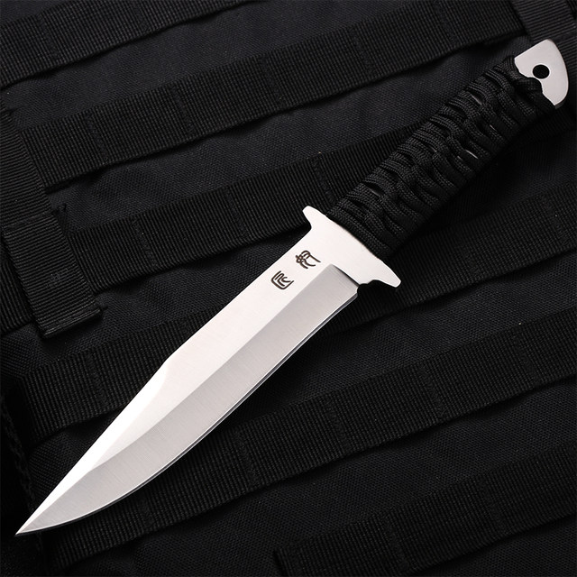 Outdoor survival straight sword camping, portable high hardness, portable knife, defense, wilderness survival tactics, multi -knife