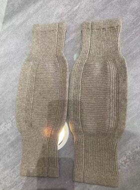 保护关节羊绒护膝男女针织保暖秋冬纯色山羊绒护膝盖