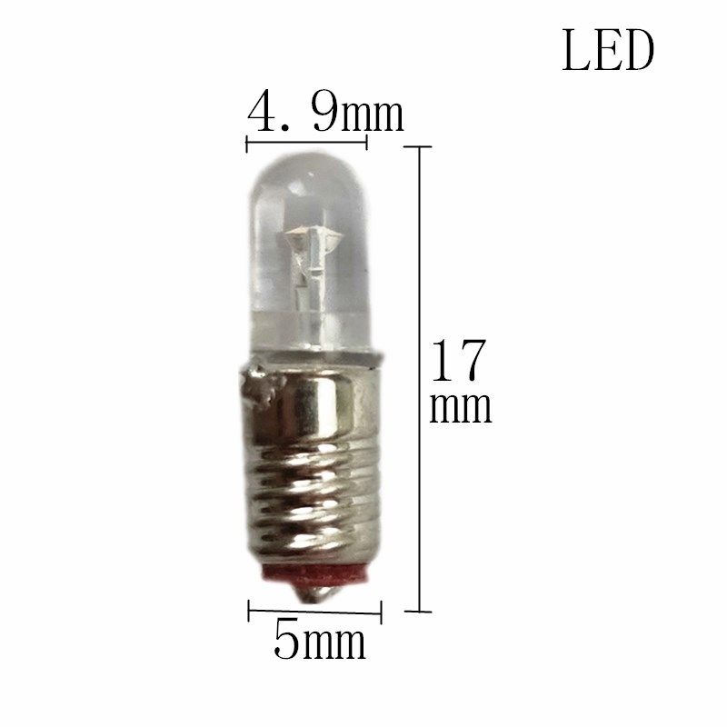 E5螺旋口小灯泡米泡LED e5小灯泡3V6JV暖光小米泡小螺口仪器指示-图2