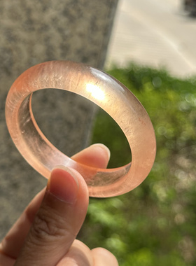 夏日限定橘子汽水味天然稀有摩根石手镯送女友老婆